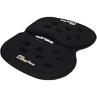 GSeat CLASSIC Gel and Foam Seat Cushion - Use for Chairs, Car, Office, Commute, Airplane, Wheelchair - Portable - Relieve Sciatica, Coccyx/Tailbone & Chronic Back Pain Relief - Ergonomic Comfort - Long Lasting (Black)
