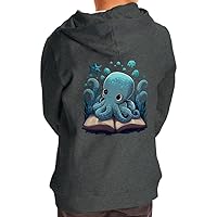 Octopus Design Toddler Full-Zip Hoodie - Graphic Toddler Hoodie - Art Kids' Hoodie