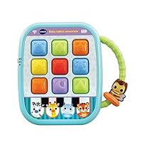 VTech Sensory Baby Tablet, Interactive Tablet with More Than 35 Songs, Phrases, Sounds, 9 Soft Buttons for Learning Colours and Shapes, Carry Handle, Italian Language, Batteries Included, 6-36 Months
