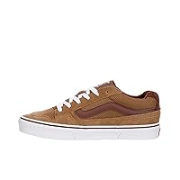 Vans Unisex Caldrone Canvas Suede Sneaker - Lace up Closure Style - Mesh Brown Tobacco
