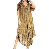 Sakkas Viveka Embroidered Caftan Dress