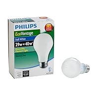 426007 29-watt A19 Dimmable Light Bulb, Soft White , 4-Pack