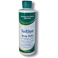 No-Rinse Body Bath, 8 fl oz - Leaves Skin Clean, Refreshed and Odor-Free, Rinse-Free Formula - Makes 8 Complete Baths