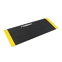 Ruedamann Threshold Ramp, Aluminum with 600lbs Load Capacity, Portable and Anti-Slip Surface, Wheelchair Ramp for Doorway, 10L x 31.5W Inch, Black