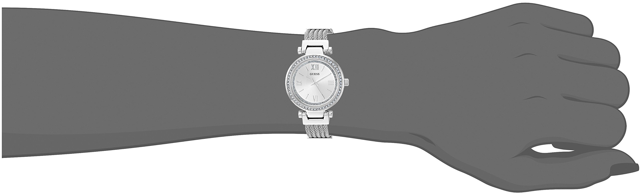 GUESS Stainless Steel Wire Bangle Bracelet Watch