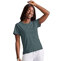 Hanes Womens Originals Tri-Blend T-Shirt, Curved-Hem Tee, Classic Crewneck T-Shirt For Women, Plus Size Available