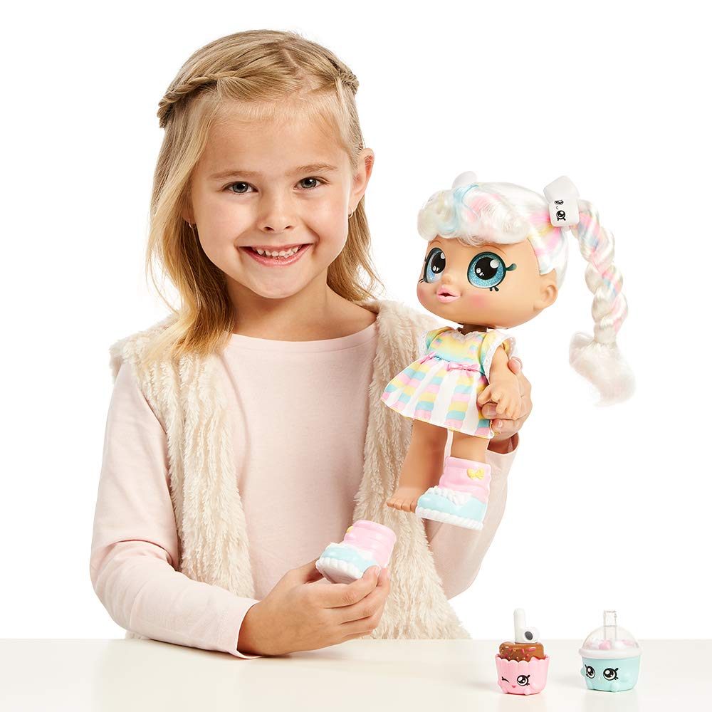 Kindi Kids Snack Time Friends - Pre-School Play Doll, Marsha Mello - for Ages 3+ | Changeable Clothes and Removable Shoes - Fun Play, for Imaginative Kids