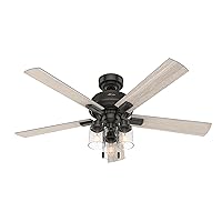 Hunter Fan Company, 50311, Hartland Ceiling Fan with LED Light Kit and Pull Chain, 52 inches, Noble Bronze