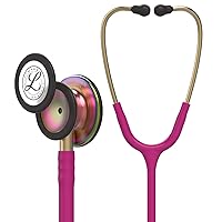 3M Littmann Classic III Monitoring Stethoscope, 5806, More Than 2X as Loud* and Weighs Less**, Stainless Steel Rainbow-Finish Chestpiece, 27