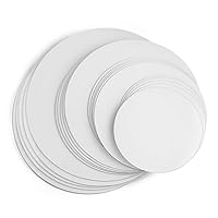 Cake Boards, White Round Cake Circle Base - 6,8,10 and 12 inch, 5 of Each Size