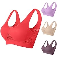 Breathable Cool Liftup Air Bra, 2024 New Large Size Air Bra Breathable and Comfortable Mesh No Steel Ring