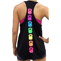 SoRock Colorful Kettlebell Singlet Women's Workout Tank Top