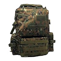 Tactical 50L Combat Camouflage Bag Outdoor Sports Pack Hiking Rucksack Knapsack Molle Backpack