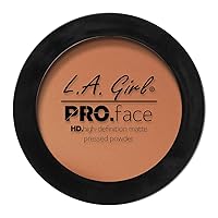 L.A. Girl Pro Face HD Matte Pressed Powder, Chestnut, 0.25 Ounce (Pack of 3) (GPP614)
