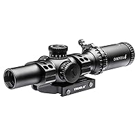 TRUGLO Omnia Tactical Hunting Shooting Durable Waterproof Fogproof Shock Resistant 30mm One-Piece Aluminum Tube Illuminated All Purpose Tactical Reticle Riflescope | Flip-Up Lens Cap Included