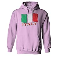 VICES AND VIRTUES Italia Distressed Italy Flag Italian National Flag Vintage Hoodie