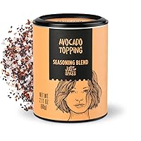Avocado Topping, 2.11 OZ I Spice mix for avocado I Also for refining bowls and salad I With black sesame, tomato and chilli, pyramid salt and more