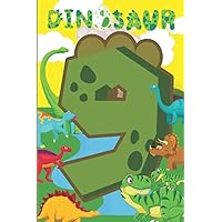Dinosaur 9th Birthday Gift Idea for Boys and Girls: Journal and Sketchbook Notebook