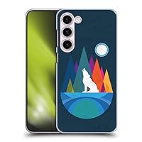 Head Case Designs Officially Licensed Dave Loblaw Wolf Mountain with Texture Contemporary Art Hard Back Case Compatible with Samsung Galaxy S23+ 5G
