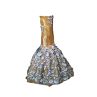 2024 Glitter Gold Sequined Mermaid 3D Floral Flowers Little Girls Pageant Prom Formal Party Dress for Toddler
