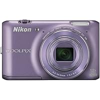 Nikon COOLPIX S6400 16 MP Digital Camera with 12x Optical Zoom and 3-inch LCD (Purple)