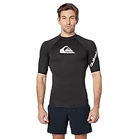Quiksilver Men's Standard All Time Ss Short Sleeve Rashguard Surf Shirt