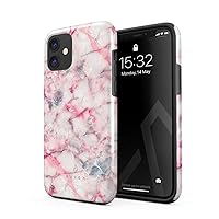 BURGA Phone Case Compatible with iPhone 12 - Wireless Charging Compatible, Hybrid 2-Layer Hard Shell + Silicone Protective Case, Heavy Duty Protection, Slim Fit, Shock-Absorbent, Raspberry Jam