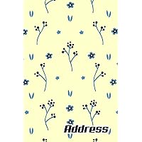 Address.: Address Book. (Vol. B92) Spring Flower Cover Design. Glossy Cover,Contract Large Print, Font, 6