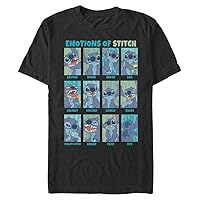 Disney Big & Tall Lilo & Stitch Stitch Emotion Men's Tops Short Sleeve Tee Shirt