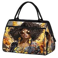 Travel Duffel Bag, America Girl Printing Sports Tote Gym Bag,Overnight Weekender Bags Carry on Bag for Women Men, Airlines Approved Personal Item Travel Bag for Labor and Delivery