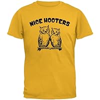 Old Glory Nice Hooters Gold Adult T-Shirt - Large