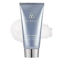 COSMEDIX Skin Thirst Hyaluronic Acid Moisturizer for Daily Skin Care - Hydrating Face Lotion, Pore Minimizer, Makeup Primer - For Smoother Skin - Contains Witch Hazel and Lecithin