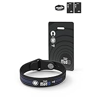 Travel Security Luggage Tag + Medical ID Bracelet | Essential for Travelers | Pack of 2 Tags | Ideal for Baggage, Suitcases, Backpacks | No Subscriptions Required | Medical ID Included