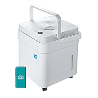 Midea Cube 50 Pint Dehumidifier for Basement and Rooms at Home for up to 4,500 Sq. Ft., Smart Control, Works with Alexa (White), Drain Hose Included, ENERGY STAR Most Efficient 2023
