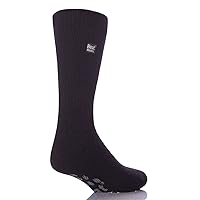 Men's Slipper Socks Deep Blue with Blue Grip/Men's 7-12