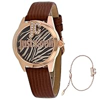 Just Cavalli Just Trama Watch JC1L099L0035 - Leather Ladies Quartz Analogue