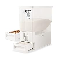 Aroma Housewares 33 lbs Rice & Bean Dispenser, Dry Food Storage Bin (ARD-133), White