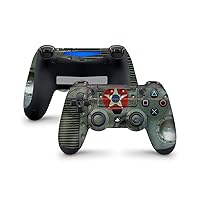 WWII Tank Texture Jet Vinyl Controller Wrap - For Use With PS4 Dual Shock