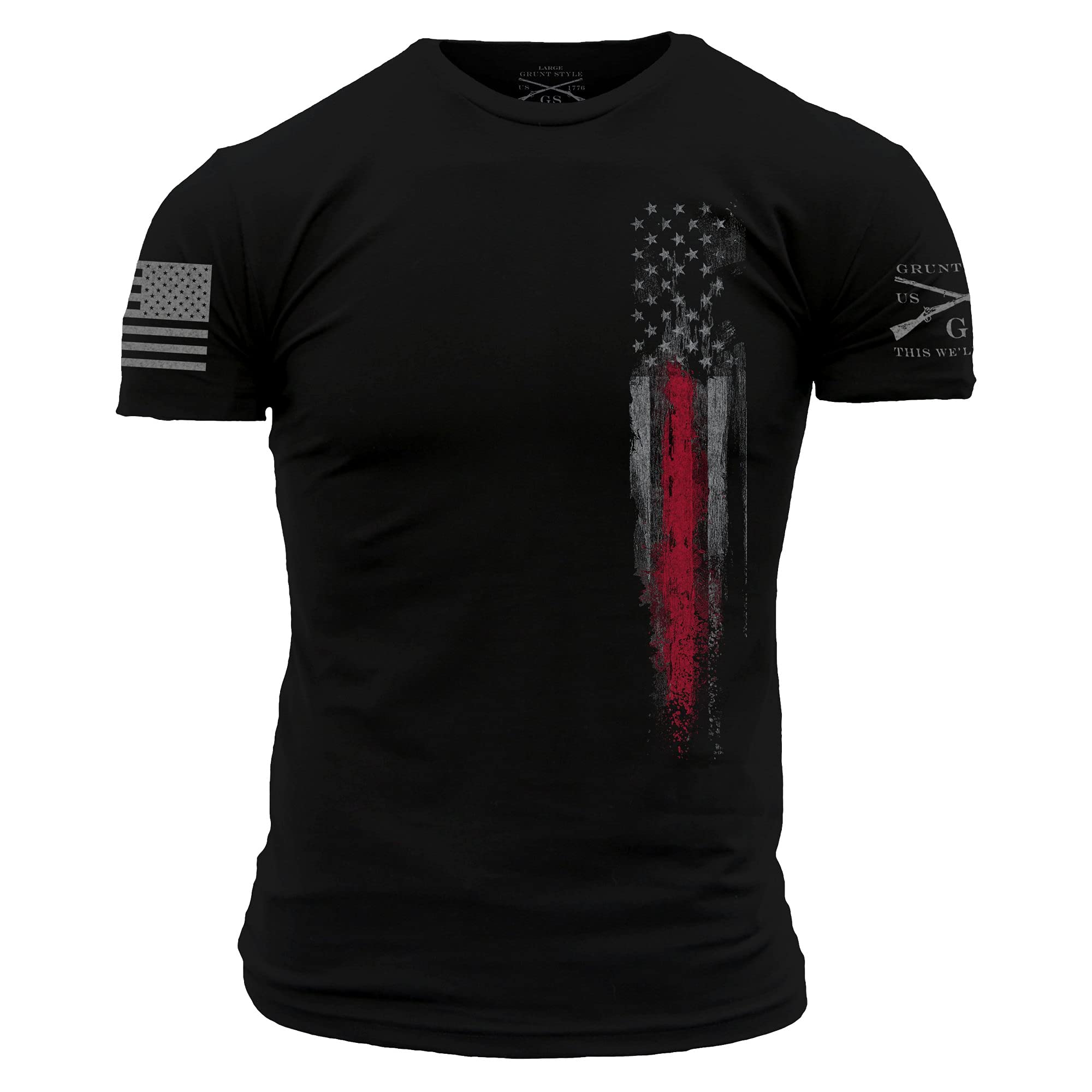 Grunt Style Red Line Flag T-Shirt