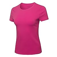 Made by Emma Women's Essential Daily Cotton Basic Slim-Fit Short Sleeve V-Neck T Shirts