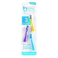 Brush Head Replacement 3-Pack - for BriteBrush Interactive Smart Kids Brushes - Fun to Play Twice a Day!, 3 Count (Pack of 1)