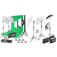 NEEWER Photography Lighting kit with Backdrops, 8.5x10ft Backdrop Stands, Umbrella Softbox Continuous Lighting Kit, Photo Studio Equipment for Photo Video Shoot