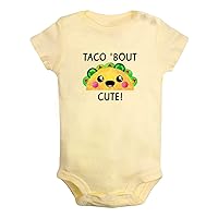 Taco' Bout Cute Funny Rompers Newborn Baby Bodysuits Infant Jumpsuits Novelty Outfits Clothes