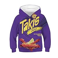 Boys and Girls 3D Print Hoodie Sweatershirt with Pocket for 5-14 Years