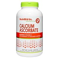 Calcium Ascorbate Vitamin C Powder, 16 Oz | Essential Antioxidant & Collagen Supplement Buffered with Calcium | Non-Acidic & Easier on Digestion Than Ascorbic Acid | Gluten & GMO Free