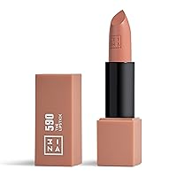 3INA The Lipstick 590 - Outstanding Shade Selection - Matte And Shiny Finishes - Highly Pigmented And Comfortable - Vegan And Cruelty Free Formula - Moisturizes The Lips - Warm Nude - 0.16 Oz