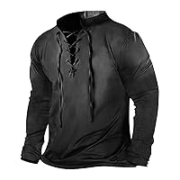 Men Fashion Retro Sweatshirt 3d Digital Print Long Sleeve Loose V Neck Tshirt Casual Large Size Pullover Tops
