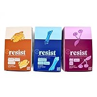 Resist Science-Backed Protein Bars - 3 Flavor Bundle- Low Carb, High Plant Protein & Fiber - Vegan, Gluten-Free, & Keto Protein Bar, Diabetic-Friendly Snack