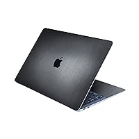 Razer Skin Vinyl Laptop Wrap: MacBook Air 13-3M Cast Vinyl - Premium Textured Finish - Scratch & Water-Resistant - Easy to Apply - Full Wrap - Brushed Metal - Black