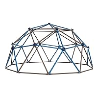 Lifetime 90939 Geometric Dome Climber Jungle Gym, 4.5' High x 9' Wide, Blue & Brown